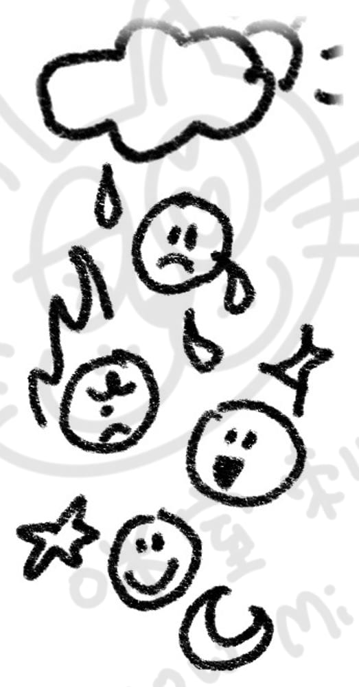 感受心情系列插畫