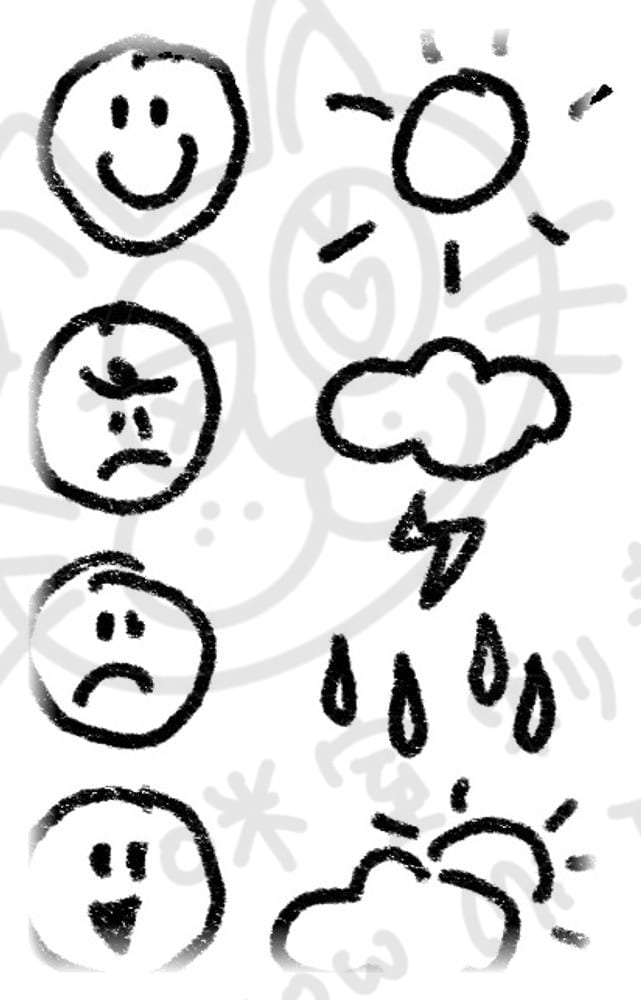 感受心情系列插畫