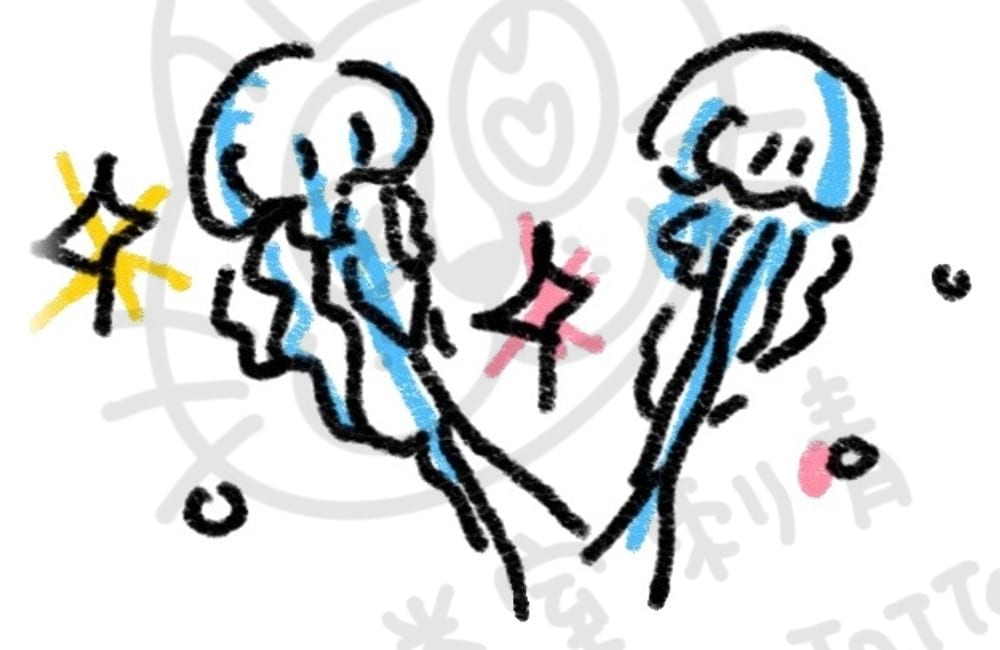 海底動物系列插畫